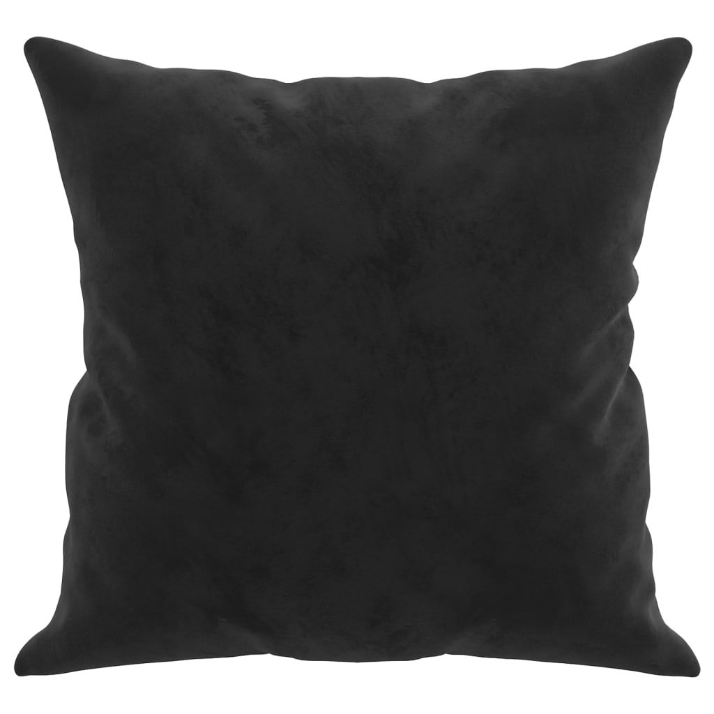 Cuscini Decorativi 2 pz Nero 40x40 cm in Velluto cod mxl 45400