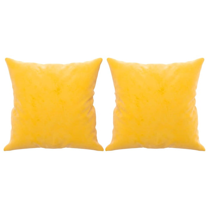 Cuscini Decorativi 2 pz Giallo 40x40 cm in Vellutocod mxl 126522