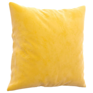 Cuscini Decorativi 2 pz Giallo 40x40 cm in Velluto 349491