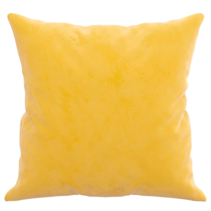 Cuscini Decorativi 2 pz Giallo 40x40 cm in Velluto 349491