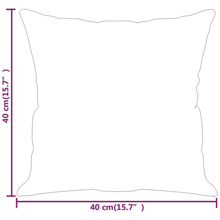 Cuscini Decorativi 2 pz Tortora 40x40 cm in Tessuto Microfibra cod mxl 43137