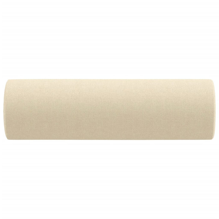 Cuscini Decorativi 2 pz Crema Ø15x50 cm in Tessuto cod mxl 47496