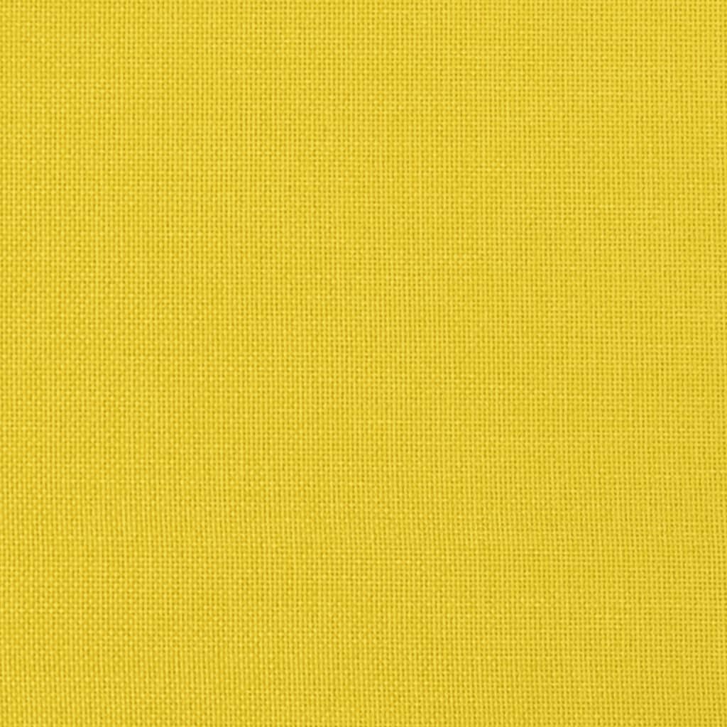 Cuscini Decorativi 2 pz Giallo Chiaro Ø15x50 cm in Tessuto 349506