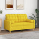 Cuscini Decorativi 2 pz Giallo Chiaro Ø15x50 cm in Tessuto cod mxl 41662