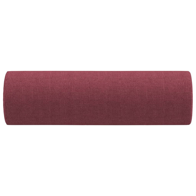 Cuscini Decorativi 2 pz Rosso Vino Ø15x50 cm in Tessuto cod mxl 42962