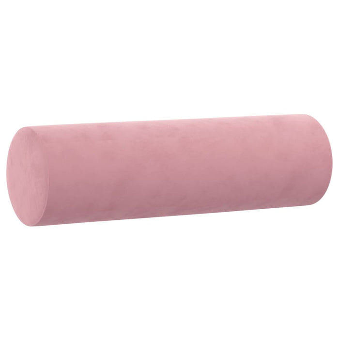 Cuscini Decorativi 2 pz Rosa Ø15x50 cm in Vellutocod mxl 78603