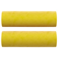 Cuscini Decorativi 2 pz Giallo Ø15x50 cm in Velluto 349515