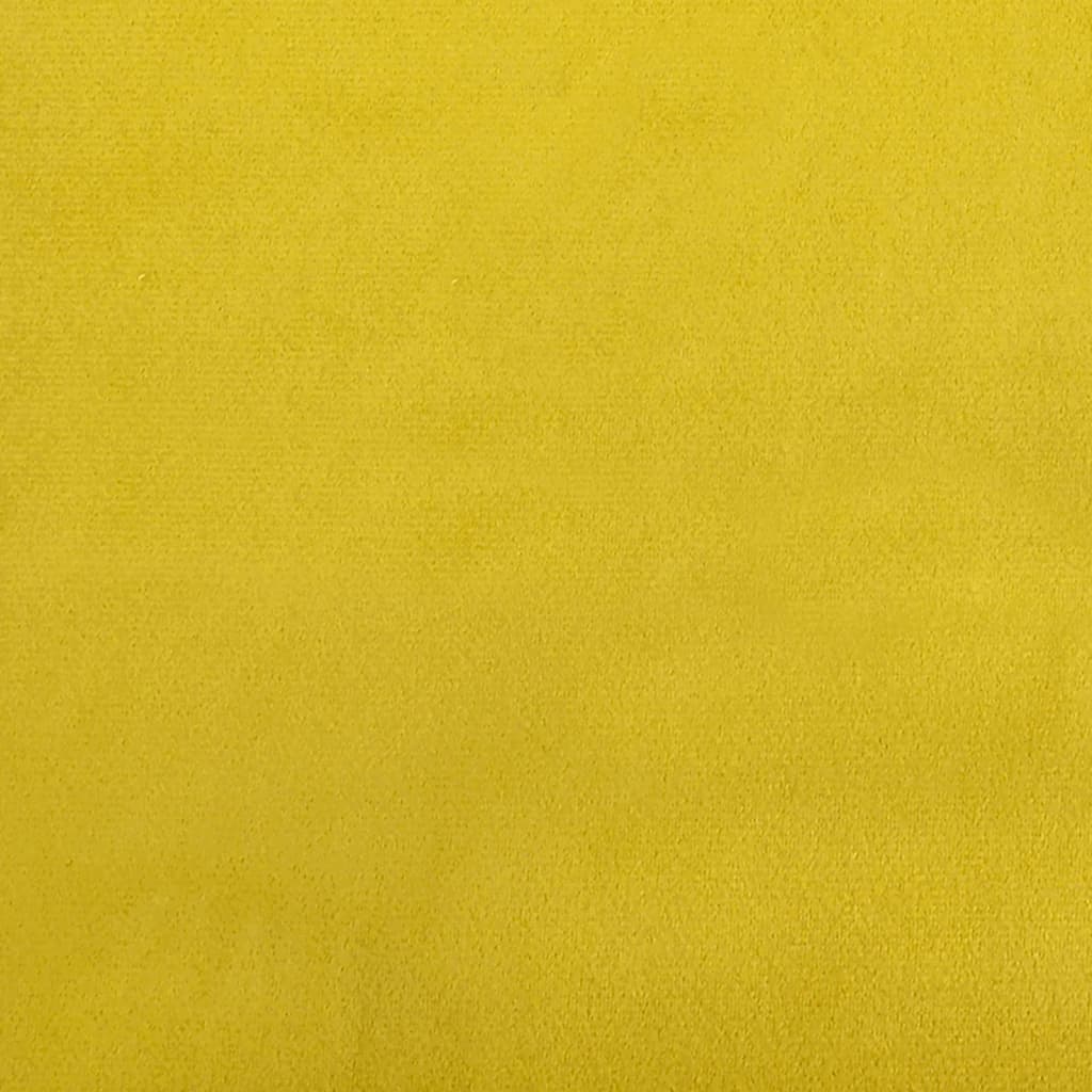 Cuscini Decorativi 2 pz Giallo Ø15x50 cm in Velluto