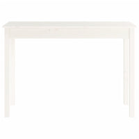 Tavolo Consolle Bianco 110x40x75 cm in Legno Massello di Pino cod mxl 15041