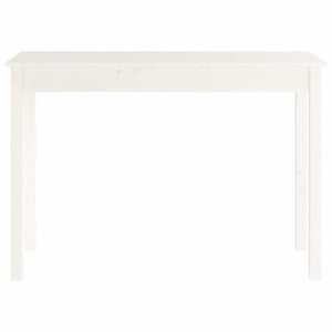 Tavolo Consolle Bianco 110x40x75 cm in Legno Massello di Pino cod mxl 15041