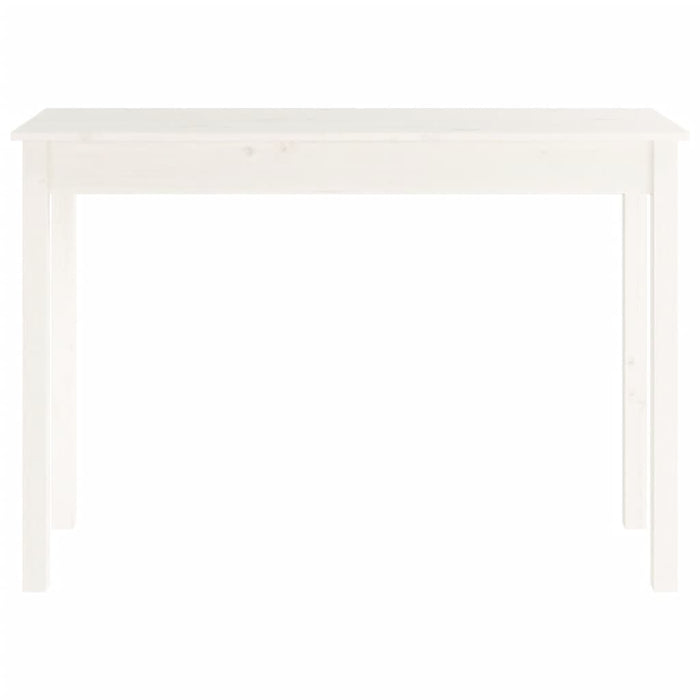 Tavolo Consolle Bianco 110x40x75 cm in Legno Massello di Pino cod mxl 15041