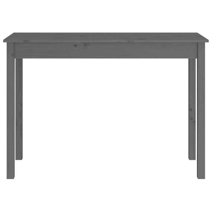 Tavolo Consolle Grigio 110x40x75 cm in Legno Massello di Pino 814241