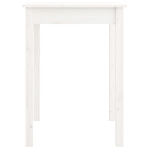 Tavolo da Pranzo Bianco 55x55x75 cm in Legno Massello di Pinocod mxl 78446