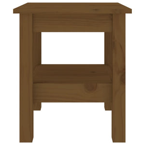 Tavolino da Salotto Miele 35x35x40 cm Legno Massello di Pino 814262