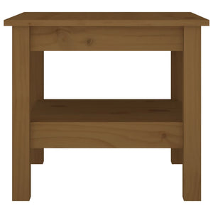 Tavolino da Salotto Miele 45x45x40 cm Legno Massello di Pino