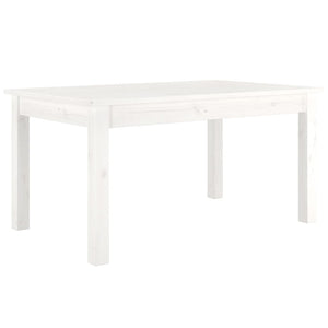 Tavolino da Salotto Bianco 80x50x40 cm Legno Massello di Pino cod mxl 21125