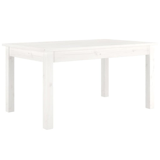 Tavolino da Salotto Bianco 80x50x40 cm Legno Massello di Pino cod mxl 21125