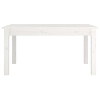 Tavolino da Salotto Bianco 80x50x40 cm Legno Massello di Pino cod mxl 21125