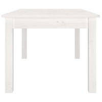 Tavolino da Salotto Bianco 80x50x40 cm Legno Massello di Pino cod mxl 21125