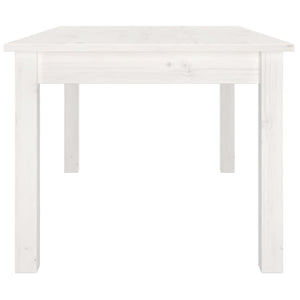 Tavolino da Salotto Bianco 80x50x40 cm Legno Massello di Pino cod mxl 21125