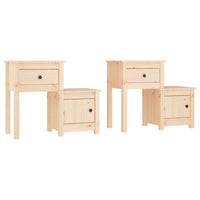 Comodini 2 pz 79,5x38x65,5 cm in Legno Massello di Pino cod mxl 30045