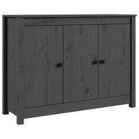 Credenza Grigia 100x35x74 cm in Legno Massello di Pino cod mxl 27172