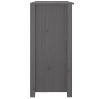 Credenza Grigia 100x35x74 cm in Legno Massello di Pino cod mxl 25109