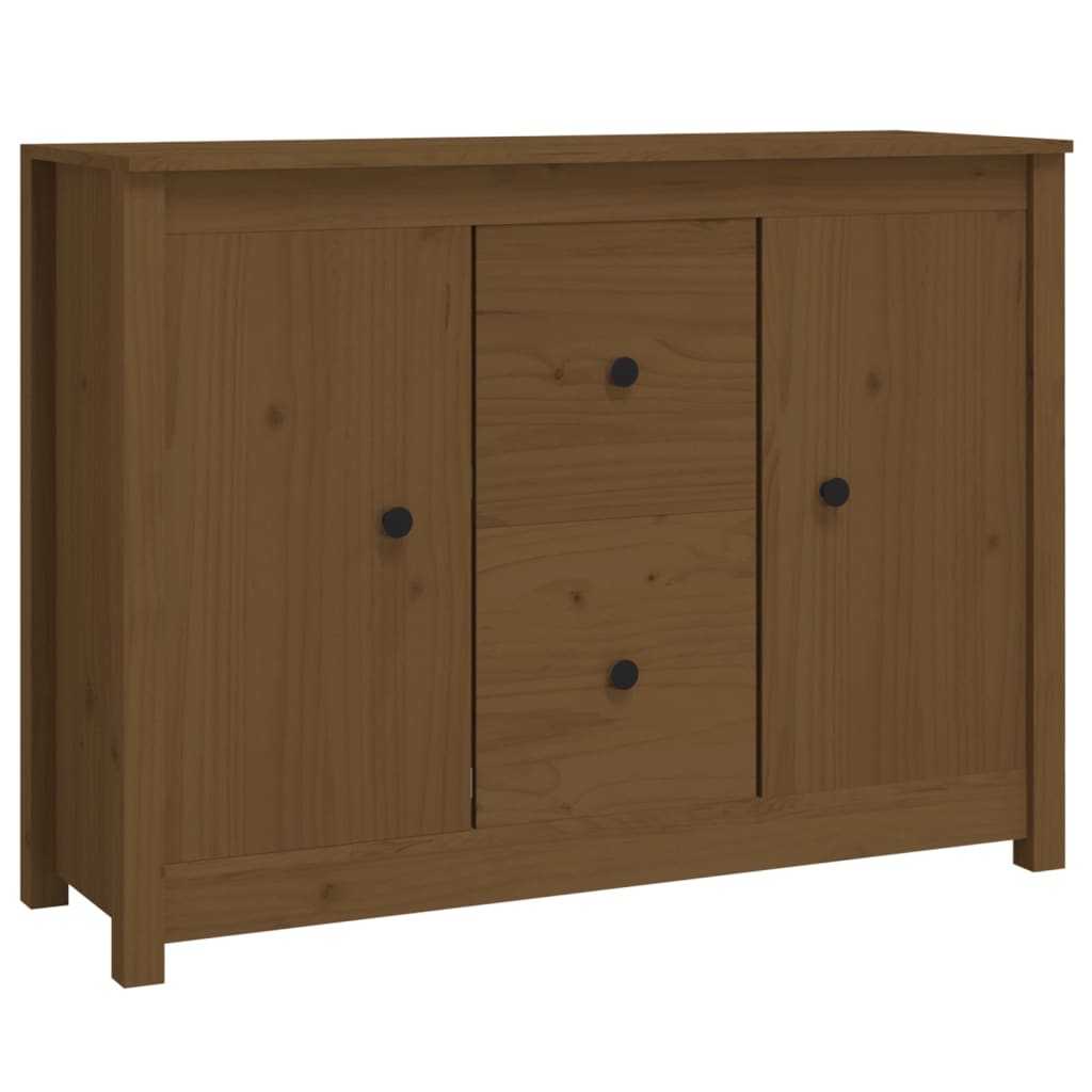 Credenza Miele 100x35x74 cm in Legno Massello di Pino cod 9501