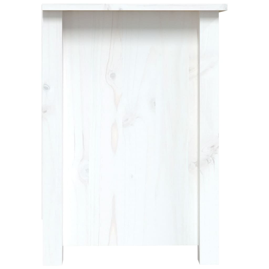 Mobile Porta TV Bianco 103x36,5x52 cm in Legno Massello di Pino cod mxl 18462