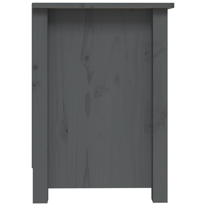 Mobile Porta TV Grigio 103x36,5x52 cm in Legno Massello di Pino cod mxl 25997