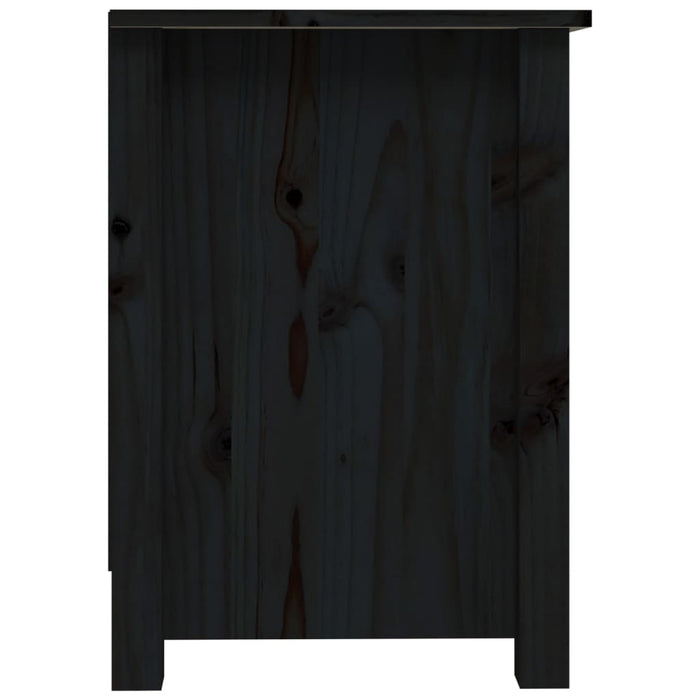 Mobile Porta TV Nero 103x36,5x52 cm in Legno Massello di Pino cod 10720