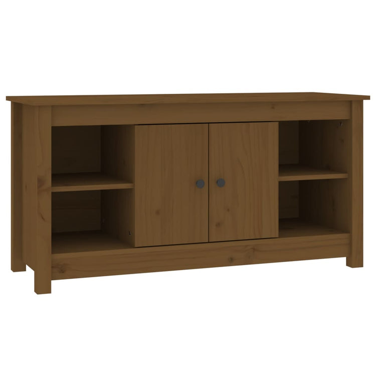 Mobile Porta TV Miele 103x36,5x52 cm in Legno Massello di Pino cod mxl 12934