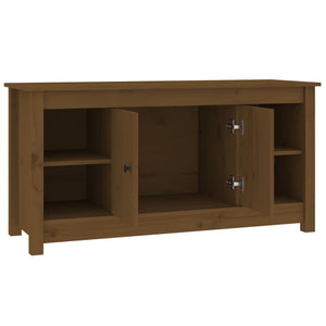 Mobile Porta TV Miele 103x36,5x52 cm in Legno Massello di Pino cod mxl 12934