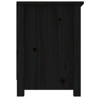 Mobile Porta TV Nero 103x36,5x52 cm in Legno Massello di Pino cod mxl 25711