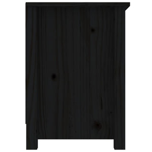 Mobile Porta TV Nero 103x36,5x52 cm in Legno Massello di Pino cod mxl 25711