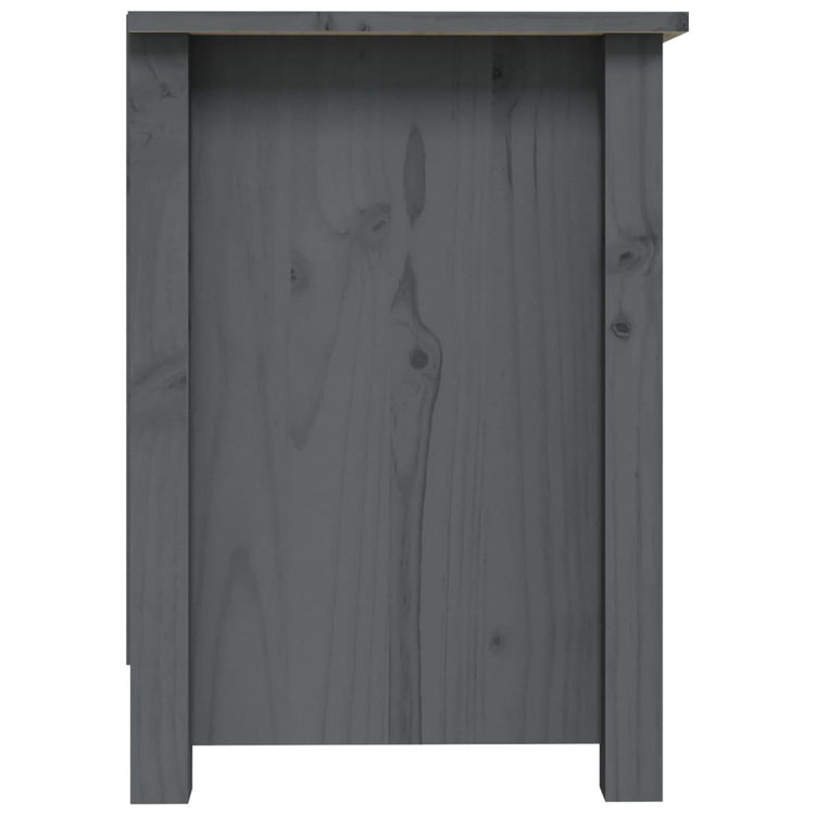 Mobile Porta TV Grigio 70x36,5x52 cm in Legno Massello di Pino