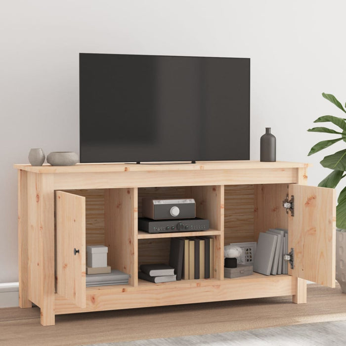 Mobile Porta TV 103x36,5x52 cm in Legno Massello di Pino cod 11922