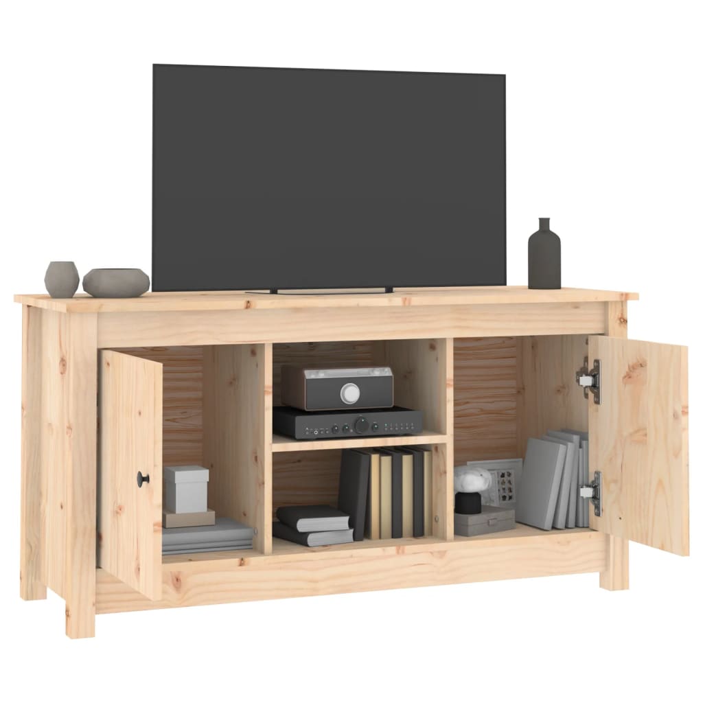 Mobile Porta TV 103x36,5x52 cm in Legno Massello di Pino cod 11922