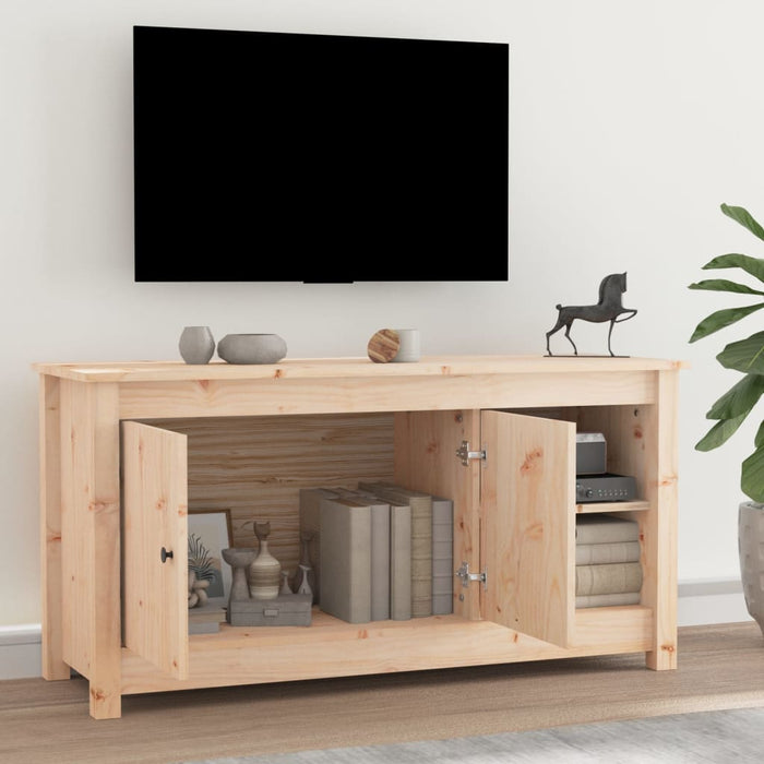 Mobile Porta TV 103x36,5x52 cm in Legno Massello di Pino cod mxl 7516