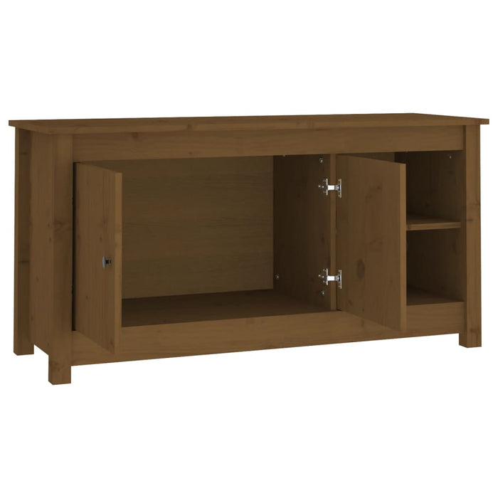 Mobile Porta TV Miele 103x36,5x52 cm in Legno Massello di Pino cod mxl 25710