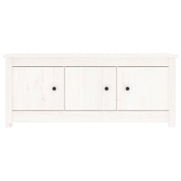 Scarpiera Bianca 110x38x45,5 cm in Legno Massello di Pino cod mxl 49551