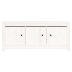 Scarpiera Bianca 110x38x45,5 cm in Legno Massello di Pino cod mxl 49551