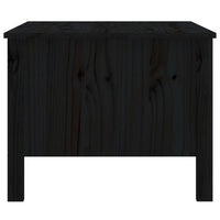 Tavolino da Salotto Nero 100x50x40 cm Legno Massello di Pino cod mxl 19541