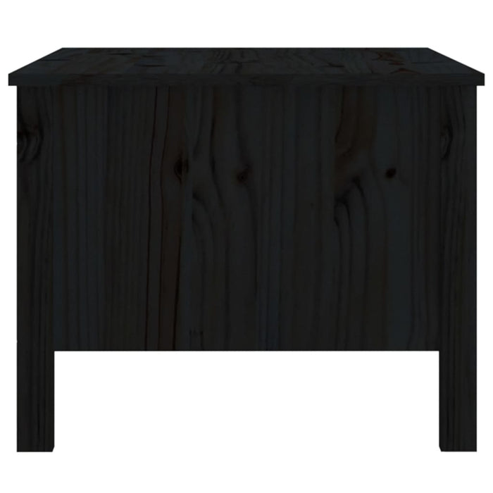 Tavolino da Salotto Nero 100x50x40 cm Legno Massello di Pino cod mxl 19541