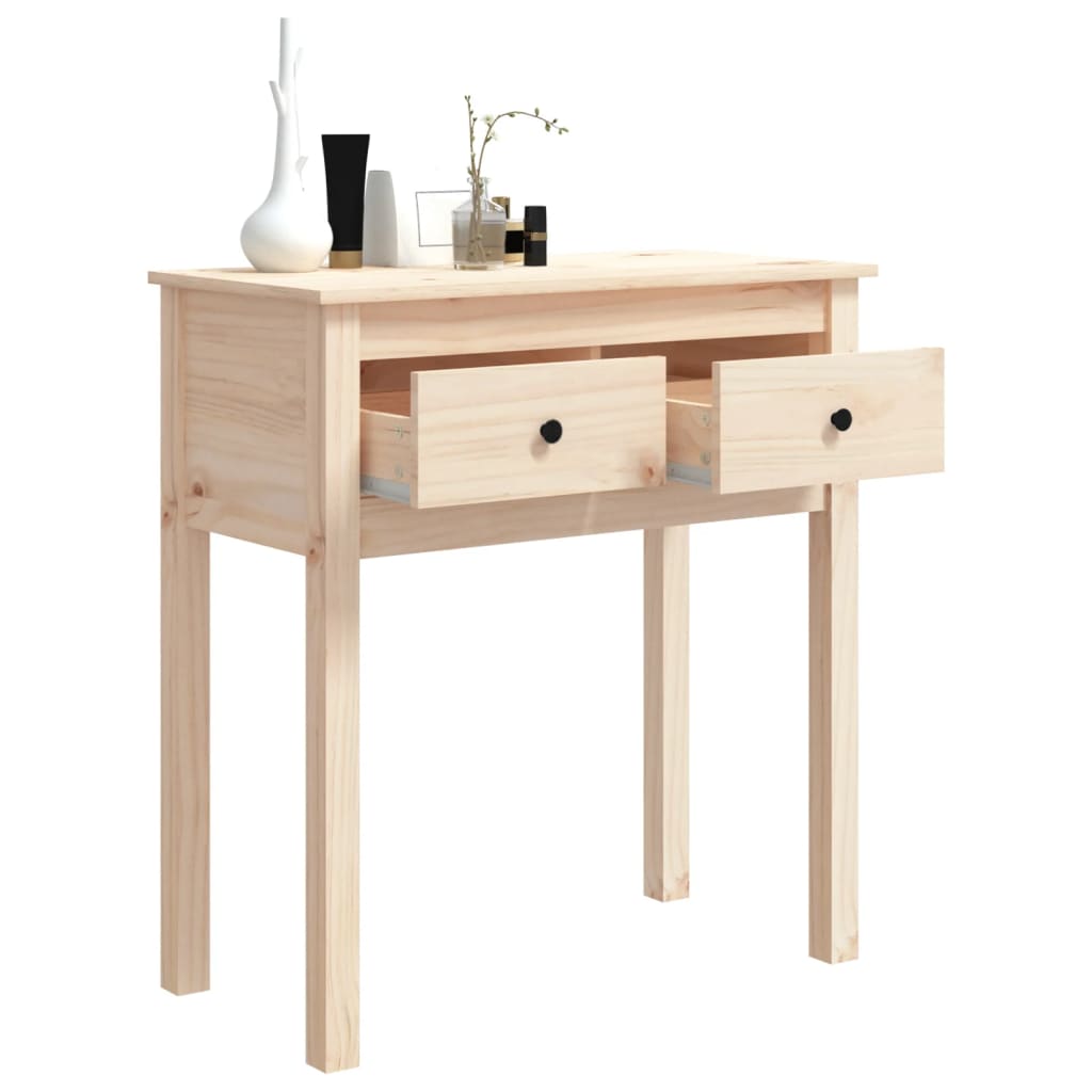 Tavolo Consolle 70x35x75 cm in Legno Massello di Pino 814609