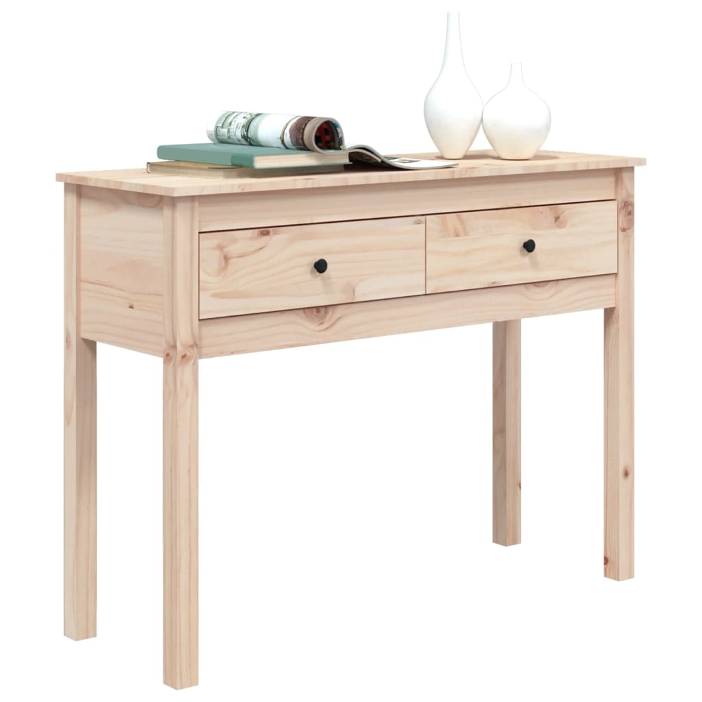 Tavolo Consolle 100x35x75 cm in Legno Massello di Pino 814614