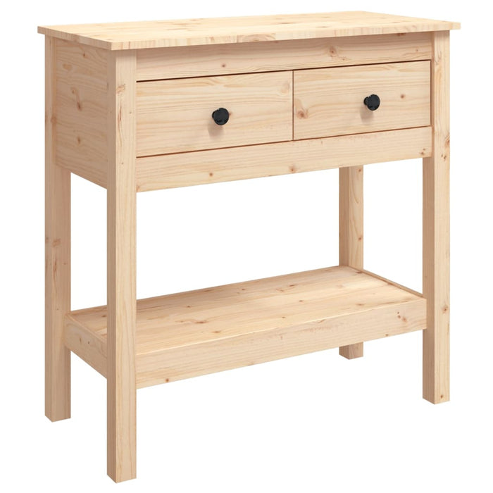 Tavolo Consolle 75x35x75 cm in Legno Massello di Pino cod mxl 9339