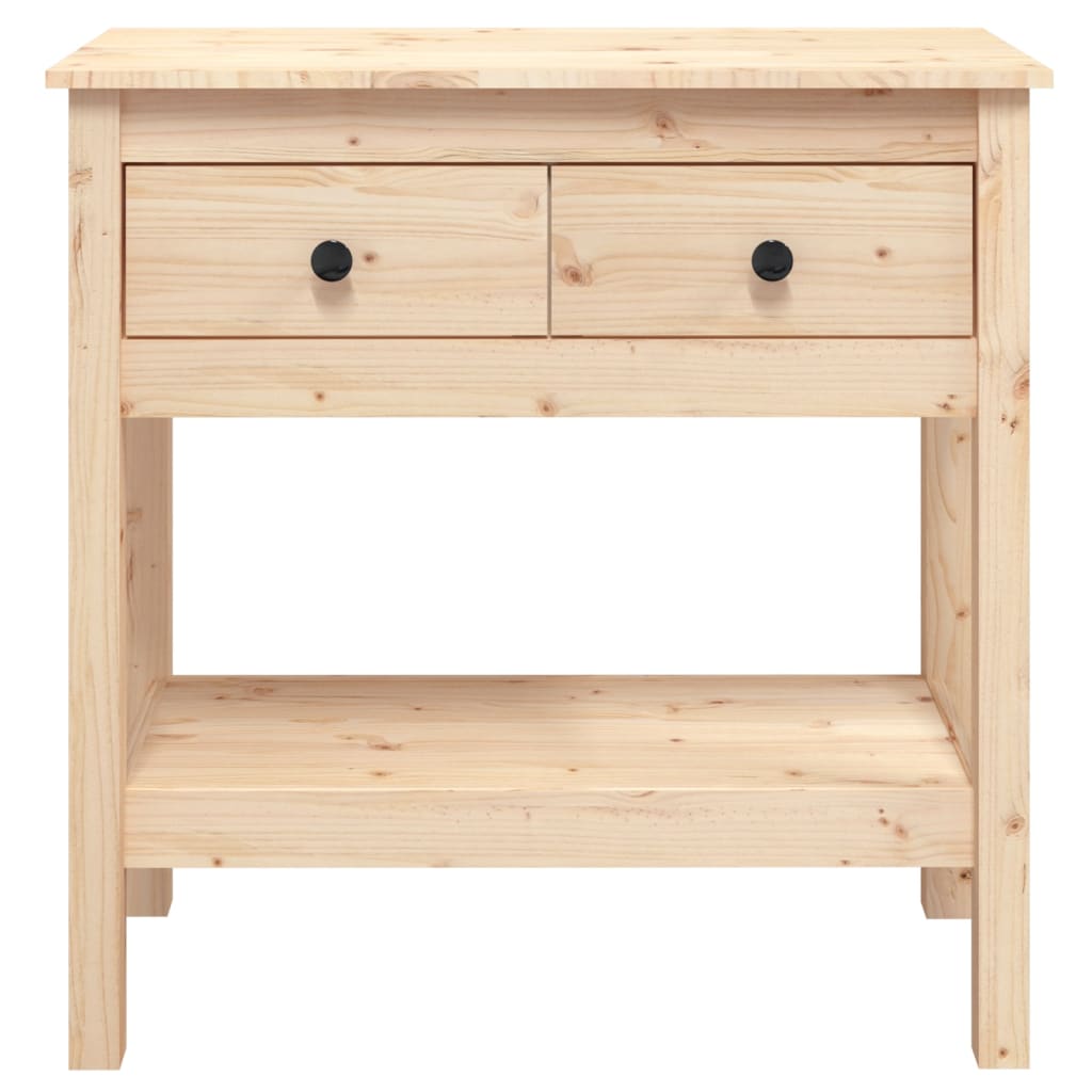 Tavolo Consolle 75x35x75 cm in Legno Massello di Pino cod mxl 9339