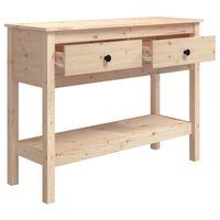 Tavolo Consolle 100x35x75 cm in Legno Massello di Pino cod mxl 13746