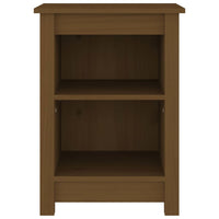 Comodini 2 pz Miele 40x35x55 cm in Legno Massello di Pino